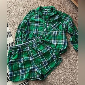 AERIE FLANNEL PJ SET
